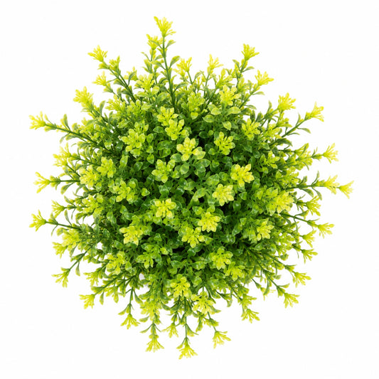 Liberty Wholesale Artificial Green Potted Plant with White Plastic Pot