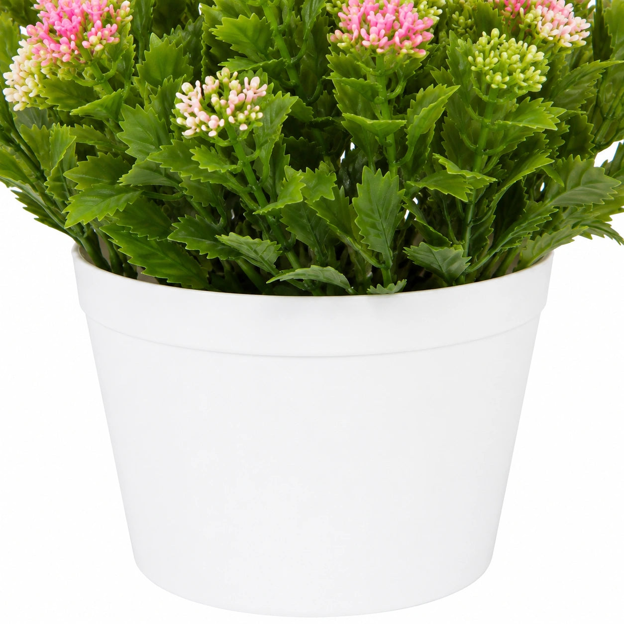 Liberty Wholesale Artificial Lavender Potted Plant with White Plastic Pot