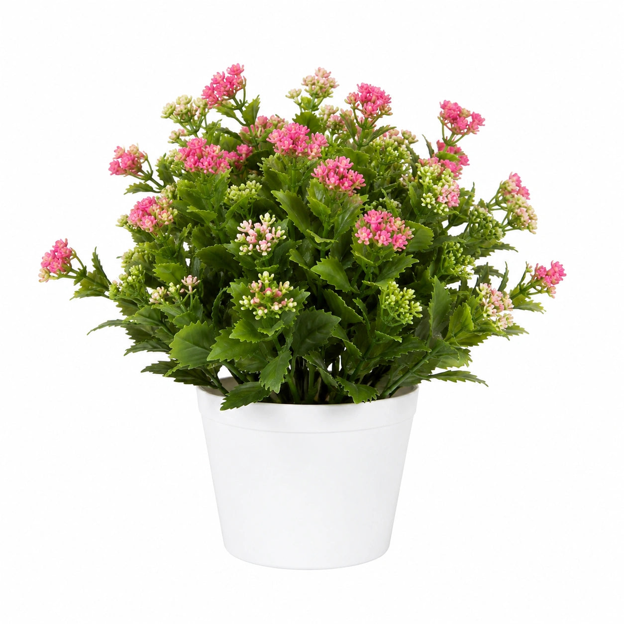 Liberty Wholesale Artificial Lavender Potted Plant with White Plastic Pot